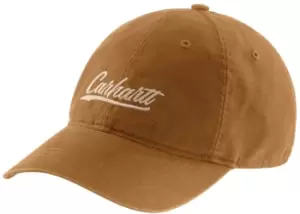Carhartt Canvas Script Graphic Ladies Cap, brown for Women, brown, Size One Size for Women