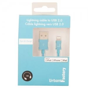 Urban Factory Cable USB to Lightning MFI certified - Blue 1m (retail packaging)