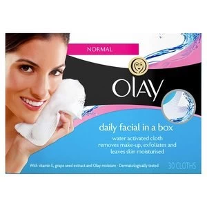 Olay Daily Facial Normal Cleansing Cloths 30 Wipes