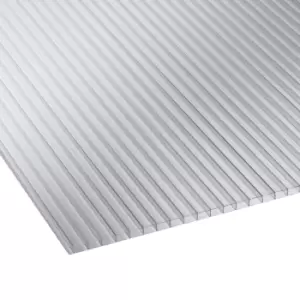 Corotherm Clear Multiwall Polycarbonate Horticultural Glazing Sheet 1.22M X 610mm, Pack Of 10