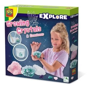 SES Creative - Childrens Explore Growing Crystals And Gemstones