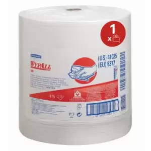 8377 WypAll X80 Cloths Large Roll White (1 Roll)