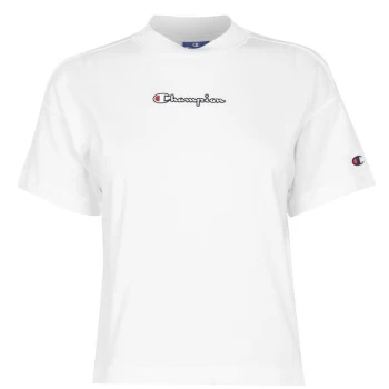 Champion Script T Shirt - White