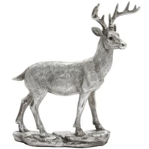 Reflections Silver Deer Figurine By Leonardo