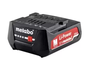 Metabo 12LIPO20 12v 2Ah Li-ion Battery Pack