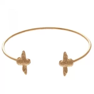 3D Bee Double Gold Bangle