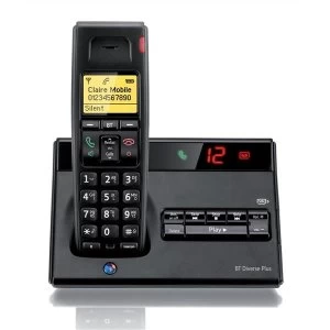 BT Diverse 7150 Plus Cordless Phone with Answering Machine DECT Single