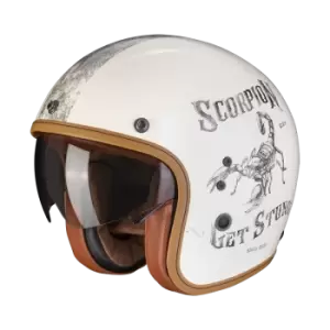 Scorpion Belfast Evo Pique Cream-Black Jet Helmet S