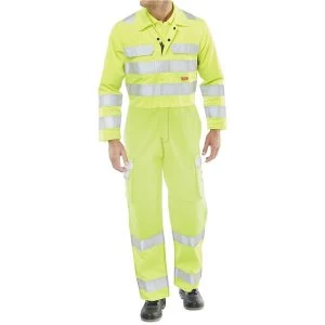 Click Arc Flash Coveralls Hi Vis Two Tone Size 38 Yellow Ref CARC7SY38