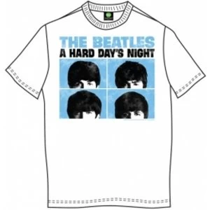 The Beatles HDN Pastel White Mens T Shirt: X Large