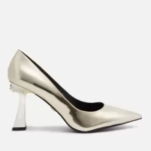 Kurt Geiger London Womens London Leather Court Shoes - Gold - UK 5