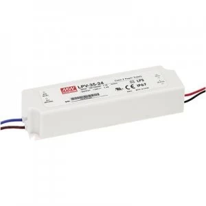Mean Well LPV-35-5 LED transformer Constant voltage 25 W 0 - 5 A 5 V DC not dimmable, Surge protection
