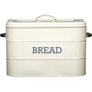 KitchenCraft Living Nostalgia Bread Bin - Cream