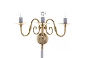 Antwerp Brass Flemish Wall Candle Wall Lamp