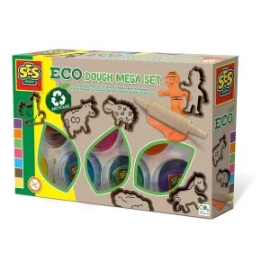 SES CREATIVE Childrens Eco Modelling Dough Mega Set with Tools