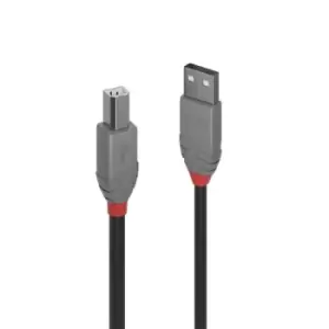Lindy 10m USB 2.0 Type A to B Cable Anthra Line