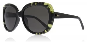 Christian Dior TieDyed Sunglasses Black / Green EEW NR 56mm