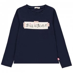 Billieblush Long Sleeve T Shirt - Indigo Blue 85T