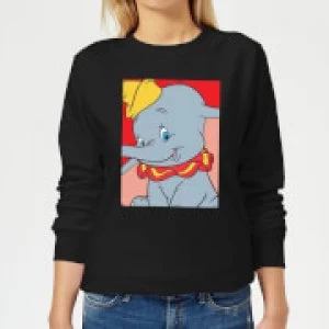 Dumbo Portrait Womens Sweatshirt - Black - M