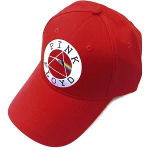 Pink Floyd - Circle Logo Mens Baseball Cap - Red