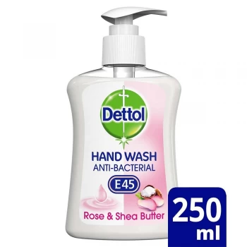 Dettol Anti Bacterial E45 Hand Wash 250ml