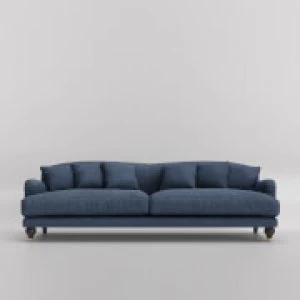 Swoon Holton Smart Wool 3 Seater Sofa - 3 Seater - Indigo
