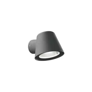 Anthracite gas wall light 1 bulb