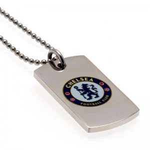 Chelsea FC Stainless Steel Coloured Dog Tag
