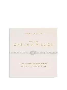 Joma Jewellery FOREVER YOURS YOU ARE ONE IN A MILLION BRACELET, Silver, Women