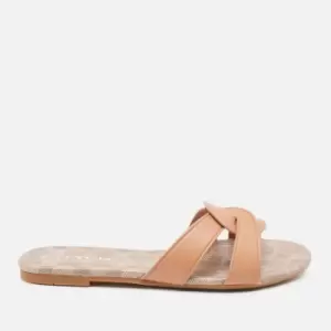 Coach Womens Essie Leather Sandals - Natural - UK 3