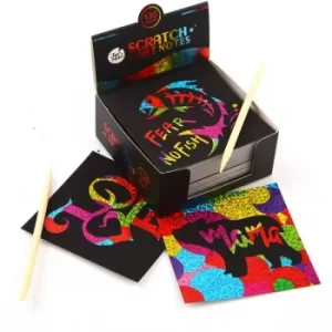 Scratch Glittery Notes With Wooden Stylus Kit