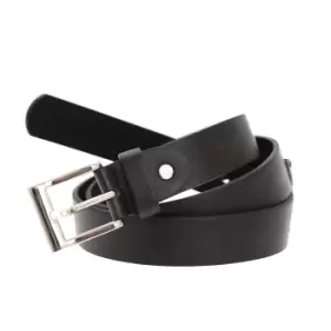 Forest Belts Mens 1.1" Bonded Leather Belt (XX-Large (44a-48a)) (Black)