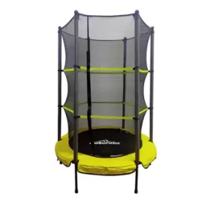 Dellonda 55" Mini Trampoline with Safety Enclosure Net