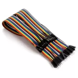 Whadda WPA428 Jumper cable [40x Wire jumper - 40x Wire jumper socket] 15.00cm Multi-coloured
