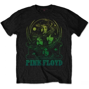 Pink Floyd - Green Swirl Mens XX-Large T-Shirt - Black