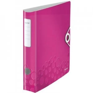 Leitz Folder 1107 Active WOW A4 Spine width: 65mm Pink (metallic) 2 brackets 1107-00-23