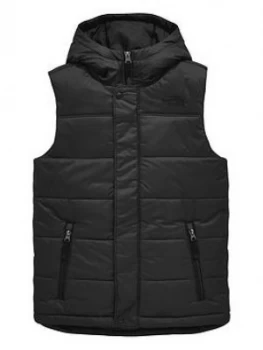 The North Face Boys Harway Hooded Vest Black Size M10 12 Years