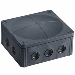 Wiska Combi 1210/5 57A Black IP66 Weatherproof Junction Adaptable Box Enclosure With 5 Way Connector