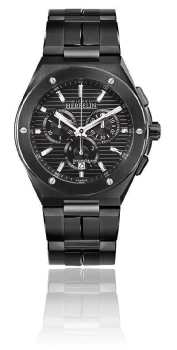 Michel Herbelin Cap Camarat Chrono Black Steel Bracelet Watch