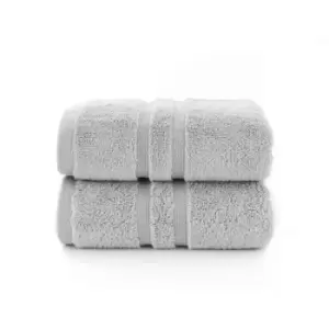 The Lyndon Company Chelsea 2 Pack Hand Towel - Platinum