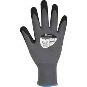 8007GR PolyFlex Grip Grey Gloves Size 7