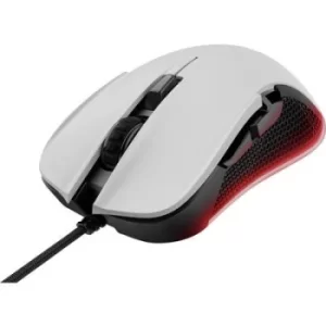 Trust GXT 922W YBAR USB, Corded Gaming mouse Optical Backlit White/black, RGB