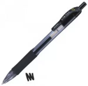 Original Zebra Sarasa Retractable Rollerball Gel Ink Pen Medium Black Pack of 12 Pens