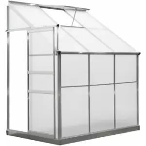 Outsunny - Walk-In Garden Greenhouse Cold Frame Aluminum Polycarbonate 6 x 4ft
