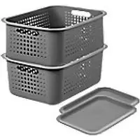 SmartStore Storage Basket Plastic Grey 28 (W) x 37 (D) x 18 (H) cm 31867853184785