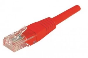 EXC Patch Cable RJ45 U UTP cat.6 Red 1M
