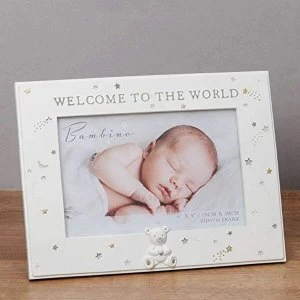 6" x 4" - Bambino Resin Welcome to the World Photo Frame