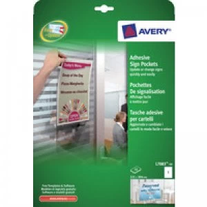 Avery Adhes Sgn Pckts 221x304mm Pack 10