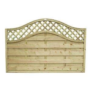 Forest Garden Pressure Treated Bristol Fence Panel - 6 x 4ft Pack of 5