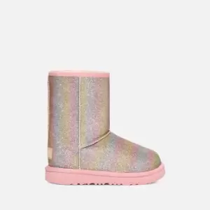 UGG Kids Classic II Glittered Faux Suede and Faux Shearling Boots - UK 7 Toddler